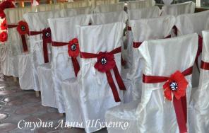 Прокат светлых праздничных чехлов для свадеб и мероприятий в Крыму. в Симферополе