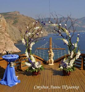 Выездная церемония в Крыму. Оформление и декор в Крыму