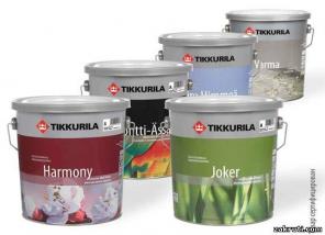 Краски Tikkurila для внутренних работ высокого качества
